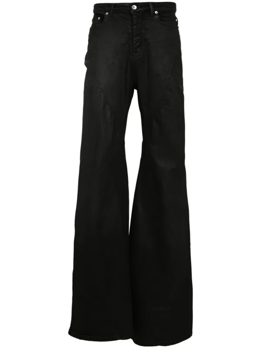 Rick Owens Drkshdw Black Bias Bootcut Jeans In 09 Black | ModeSens