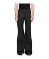 Rick Owens Drkshdw Black Porterville Bolan Bootcut Trousers In Black