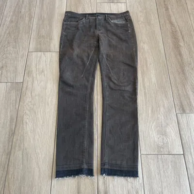 Pre-owned Rick Owens Drkshdw Bitter Dust Detroit Cut Denim Jeans In Gray