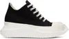 RICK OWENS DRKSHDW BLACK ABSTRACT LOW SNEAKERS