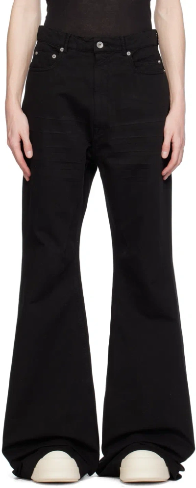 Rick Owens Drkshdw Black Bolan Trousers In 09 Black