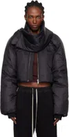 Rick Owens Drkshdw Black Concordians Convertible Jacket In Black