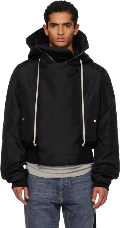 Rick Owens Drkshdw Black Concordians Cropped Alice Parka