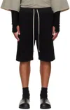 Rick Owens Drkshdw Black Concordians Pusher Shorts In Black