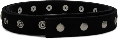 RICK OWENS DRKSHDW BLACK CONCORDIANS SNAPS BELT