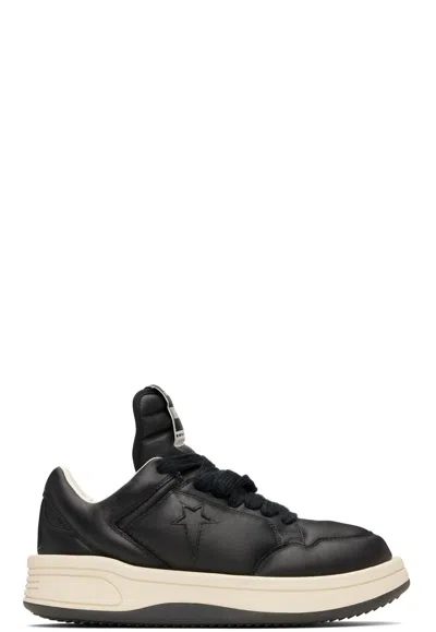RICK OWENS DRKSHDW BLACK CONVERSE EDITION TURBOWPN OX SNEAKERS