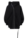 Rick Owens Drkshdw Hooded Sweatshirt With Drawstring And Pockets In Black