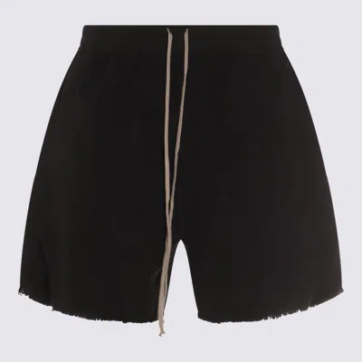 RICK OWENS DRKSHDW RICK OWENS DRKSHDW BLACK COTTON SHORTS
