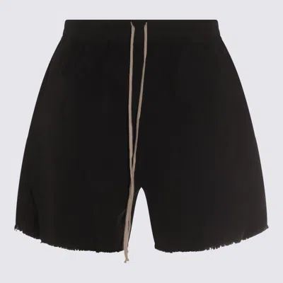 RICK OWENS DRKSHDW RICK OWENS DRKSHDW BLACK COTTON SHORTS