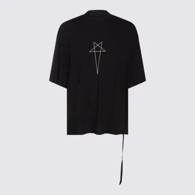 RICK OWENS DRKSHDW RICK OWENS DRKSHDW BLACK COTTON TOMMY T-SHIRT
