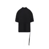 Rick Owens Drkshdw Black Cotton Tommy T T-shirt In Black