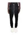 RICK OWENS DRKSHDW BLACK CREATCH OVERALLS DRAWSTRING CASUAL PANTS
