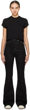 Rick Owens Drkshdw High-waisted Flared Jeans In 09 Black