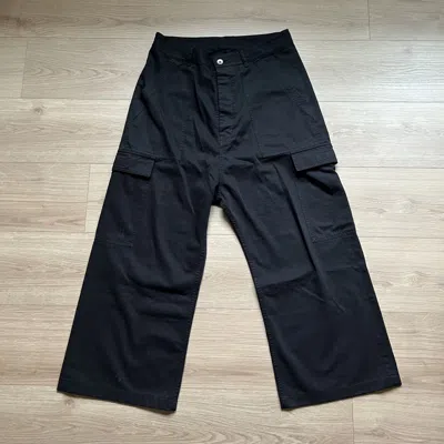 Pre-owned Rick Owens Drkshdw Black Fatigue Cargo Pants