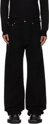 Rick Owens Drkshdw Belt Loop Jeans In Black