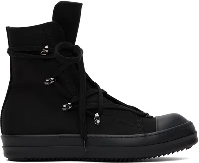 Rick Owens Drkshdw Black Hexa Sneakers In 9999 Black/black/bla