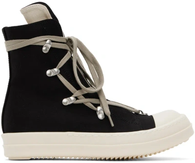 Rick Owens Drkshdw Black Hexa Sneaks Sneakers In 9811 Black/pearl/milk/milk