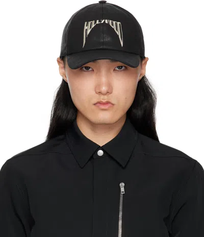 RICK OWENS DRKSHDW BLACK 'HOLLYWOOD' BASEBALL CAP