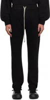 Rick Owens Drkshdw Black Hollywood Berlin Drawstring Sweatpants In 09 Black