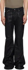 Rick Owens Drkshdw Black Hollywood Bias Bootcut Jeans In 09 Black
