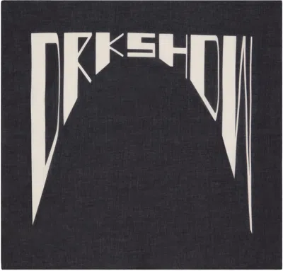 Rick Owens Drkshdw Black Hollywood Cotton Bandana