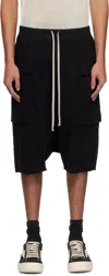 Rick Owens Drkshdw Drkshdw By Rick Owens Cotton Multi-pocket Bermuda In 09 Black