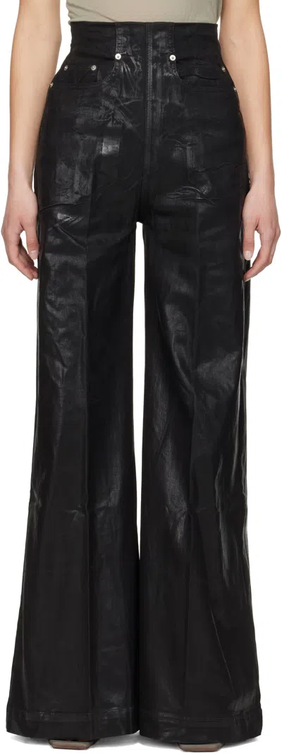 Rick Owens Drkshdw Black Hollywood Dirt Cooper Jeans In 09 Black
