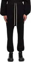 Rick Owens Drkshdw Black Hollywood Drawstring Sweatpants In 09 Black