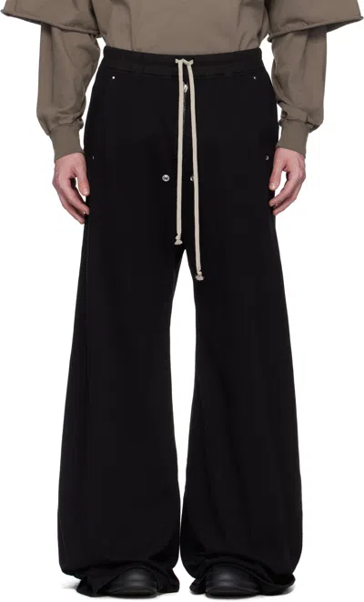 RICK OWENS DRKSHDW BLACK HOLLYWOOD GETH BELAS SWEATPANTS
