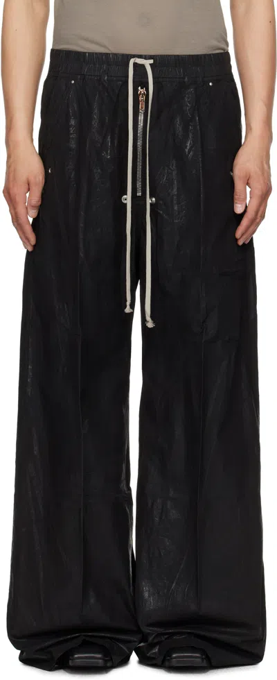 Rick Owens Drkshdw Black Hollywood Geth Belas Trousers In 09 Black