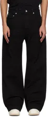 Rick Owens Drkshdw Black Porterville Geth Trousers In 09 Black
