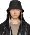 Rick Owens Drkshdw Black Hollywood Gilligan Bucket Hat In Black