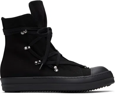 Rick Owens Drkshdw Black Hollywood Hexa Sneaks Sneakers In 09all All Black