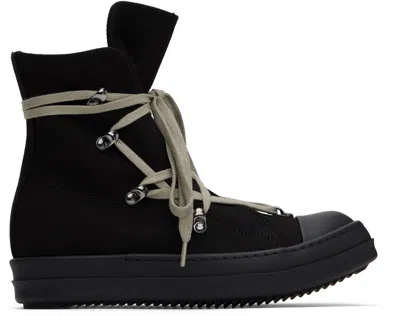 Rick Owens Drkshdw Black Hollywood Hexa Sneaks Sneakers In 9899 Black/pearl/bla