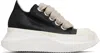 Rick Owens Drkshdw Black Hollywood Jumbo Laces Abstract Low Sneak Sneakers In Black