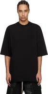 Rick Owens Drkshdw 'jumbo' Black Crewneck T-shirt With Oversized Band In Cotton Man In 09 Black