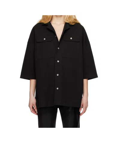 RICK OWENS DRKSHDW BLACK HOLLYWOOD MAGNUM TOMMY SHIRT