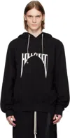 Rick Owens Drkshdw Drkshdw By Rick Owens Oversized Hoodie Black And Milk In 0911 Black/milk