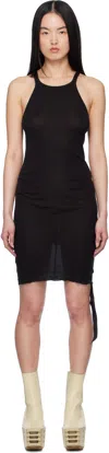 Rick Owens Drkshdw Black Hollywood Racer Back Tank Minidress In 09 Black