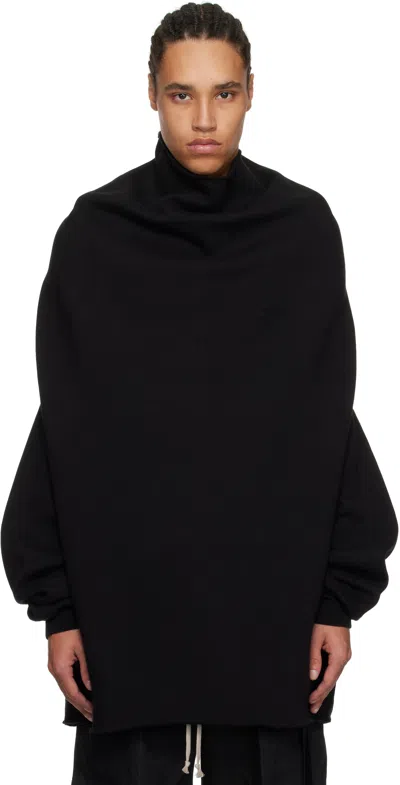 Rick Owens Drkshdw Black Hollywood Shroud Turtleneck In 09 Black