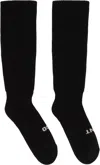 Rick Owens Drkshdw Black Hollywood 'so Cunt' Socks In Black