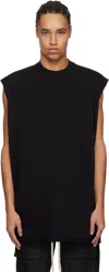 Rick Owens Drkshdw Drkshdw By Rick Owens Oversized Black T-shirt With Structured Shoulders In 09 Black