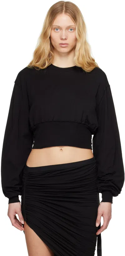 Rick Owens Drkshdw Black Hollywood Tatlin Sweatshirt In 09 Black
