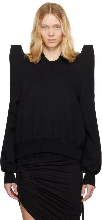 Rick Owens Drkshdw Black Hollywood Tecsweat Sweatshirt In 09 Black