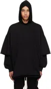Rick Owens Drkshdw Black Hollywood Tommy Hustler Sweat T-shirt In 09 Black
