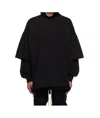 Rick Owens Drkshdw Black Hollywood Tommy Hustler Sweat T-shirt In Black