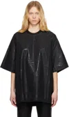 Rick Owens Drkshdw Black Hollywood Tommy T-shirt In 09 Black