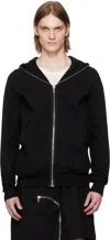 Rick Owens Drkshdw Hooded Long Sleeve Sweatshirt And Pockets In 09 Black