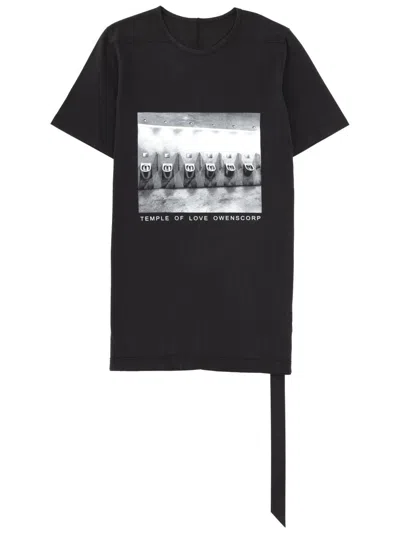 Rick Owens Drkshdw Black Level T Monochrome Graphic T-shirt