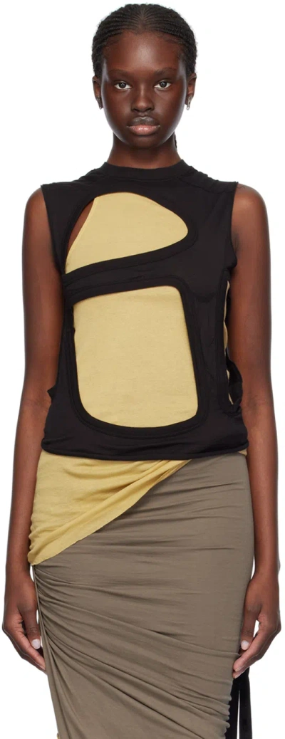 Rick Owens Drkshdw Black Membrane Ii Tank Top In 09 Black